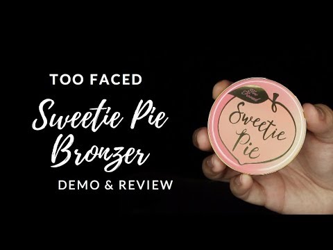 Too Faced Peaches and Cream Sweetie Pie Bronzer Review and Demo!