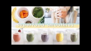 5 Easy Superfood Smoothies | Healthy Breakfast Ideas