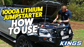 Adventure Kings 1000A Lithium Jumpstarter How To Use