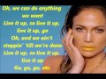 jennifer lopez ft pitbull live it up lyrics 