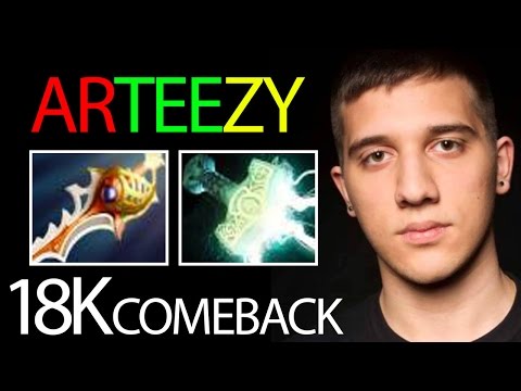 Arteezy 18K Divine Rapier Comeback LD 7.02 META Dota 2