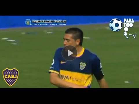 Las ocasiones de Boca. Boca 0 - Tigre 1. Fecha 15. Torneo Inicial 2013. Fútbol Para Todos