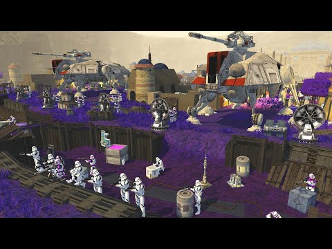 Can 1,000 Clones Hold the CITY WALLS?! - Men of War: star Wars Mod Battle Simulator