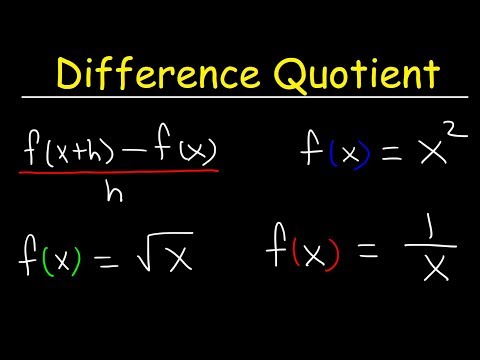 Difference Quotient Video