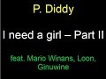 P Diddy - I need a girl Part 2 - lyrics