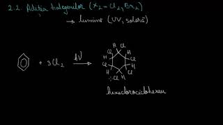 Arene – adiţie la nucleul aromatic, reacţii la catena laterală