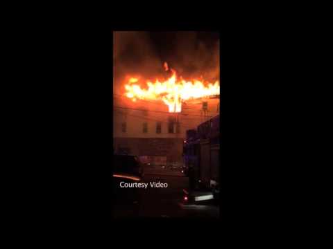 Raw Video: Branch Street fire in Lowell