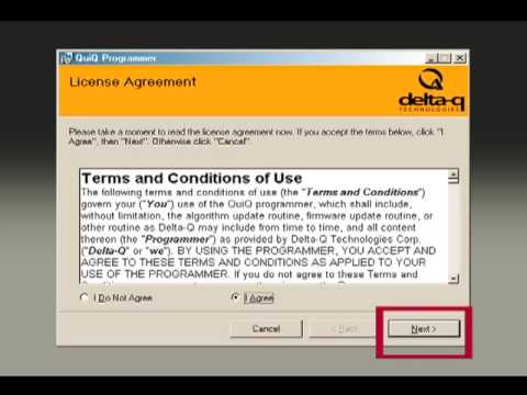 Changing the Delta-Q Algorithm Using A PC with QuiQ Program