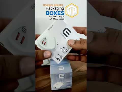 Mobile Charging Adaptor Packaging Box  Mobile Accessories Box Electronic Packaging Box