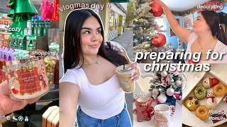 PREPARING FOR CHRISTMAS: decorating christmas tree, shopping, & getting in the christmas spirit!