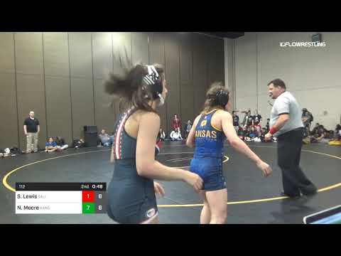 112 Lbs Quarterfinal Savannah Lewis California Red Vs Nichole Moore Kansas Dual