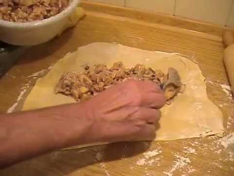 Apfelstrudel mit Nudelteig fränkisch