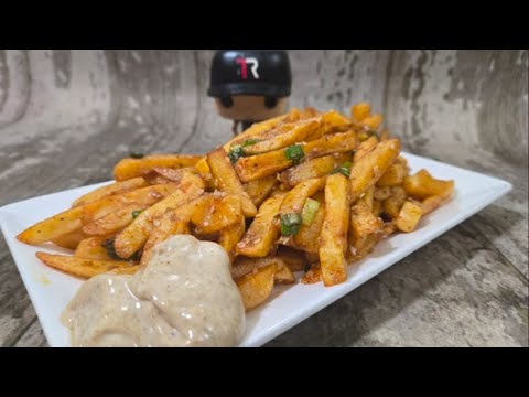 Spicy Garlic Sesame Fries with 5-Spice Mayo: A Flavor Explosion!
