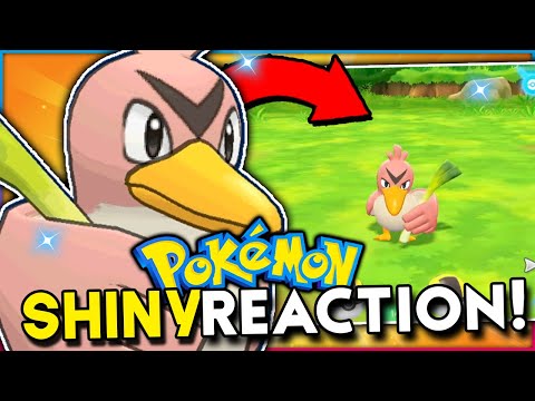 LIVE SHINY FARFETCH'D REACTION! Pokemon Let's Go Pikachu Shiny Reaction!