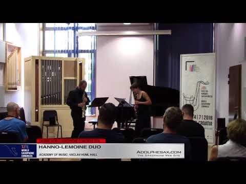 Schizophrenia by Yann Robin    Hanno Lemoine Duo   XVIII World Sax Congress 2018 #adolphesax