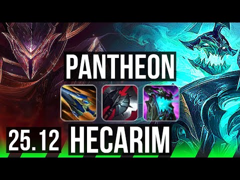 PANTHEON vs HECARIM (JGL) | Dominating | EUW Master | 25.12