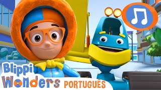 Escavador de Neve! | Blippi Natal | Vídeos Educativos em Português