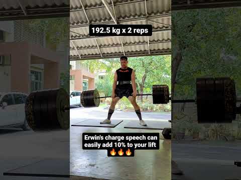 Deadlift PR 192.5 kg x 2 reps + Erwin speech 🔥🔥🔥#powerlifting #gym #erwinsmith
