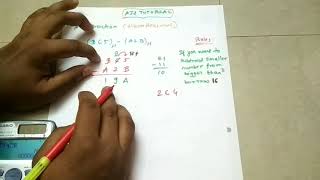 Hexadecimal Subtraction. | DLDA