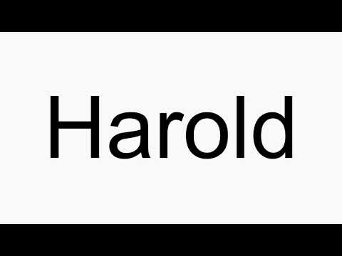 How to pronounce Harold