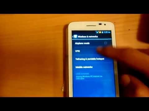 Micromax Canvas as WiFi Hotspot