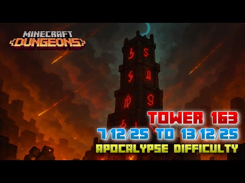 The Tower 163 [Apocalypse] Full Climb, Guide & Strategy, Minecraft Dungeons Fauna Faire