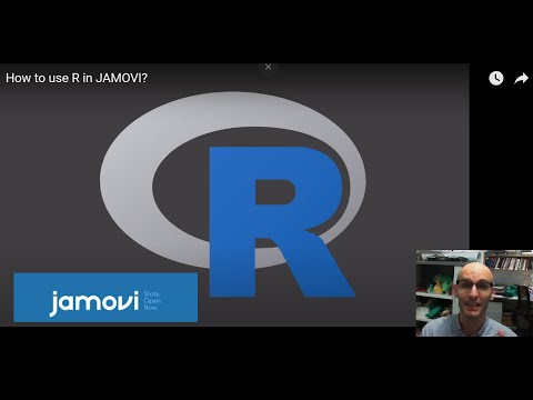 How to use R in JAMOVI?