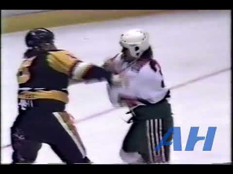 NHL Mar. 2, 1990 Ken Daneyko,NJ v Richard Zemlak,PIT New Jersey Devils Pittsburgh Penguins