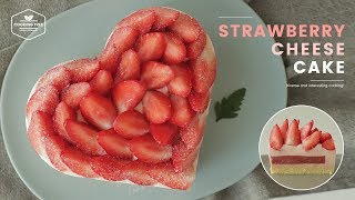 딸기 가득❣️ 딸기 치즈케이크 만들기 : Strawberry cheesecake Recipe : イチゴチーズケーキ | Cooking ASMR