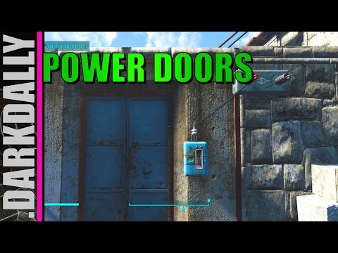 FALLOUT 4 - Simple Power Doors w/ Logic Gate Switch How To (viewer request)
