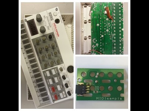 KORG Volca Sample - MIDIsample MIDI mod Installation Video