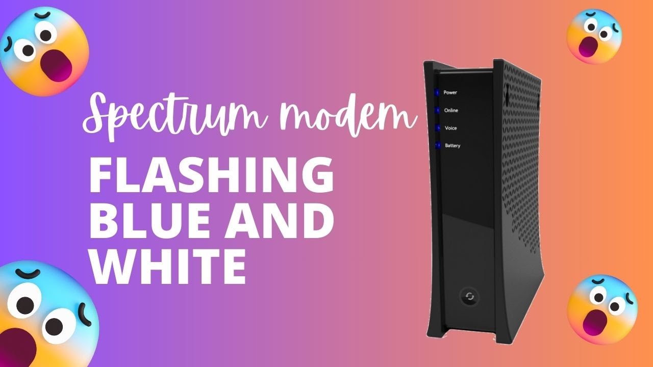 Why is my spectrum router blinking blue and white? More REF