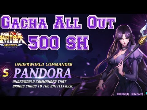 Gacha All Out For UNDERWORLD COMMANDER PANDORA !!! Saint Seiya: Awakening