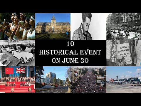 10 Historical Event On June 30