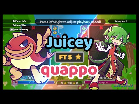 Puyo Puyo Champions FT5: Juicey vs quappo