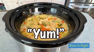 I Made "Crock Pot Chicken Pot Pie Soup"!