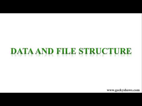 Data and File Structure New Series