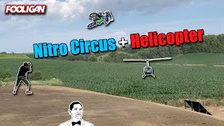 Nitro Circus filming in Iowa | FMX with a Chopper | Rider goes down! (Behind the Scenes)