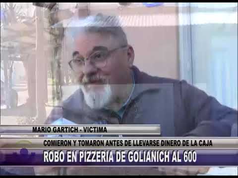 E382 NOTA MARIO GARTICH   VICTIMA   ROBO EN PIZZERIA DE GOLIANICH AL 600