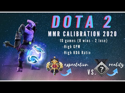 DOTA 2 Calibration, 8 Win Domination TBD 10  Rank Expectation Vs. Reality