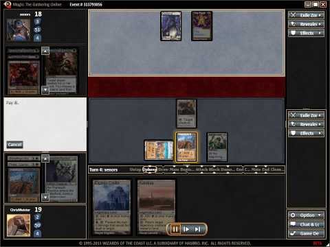 Death & Taxes vs MonoBlack Discard G1 (MTGO)