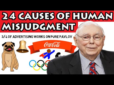 Charlie Munger - 24 Standard Causes of Human Misjudgment in 15 minutes