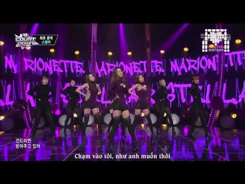 [Vietsub] [13.02.14] Marionette - Stellar @ M! Countdown Comeback Stage [Lazy Girls Subteam]