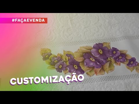 Customização de toalha por Vera Brugin
