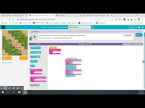 Code.org Express Course: Lesson 16 - While Loops in Farmer