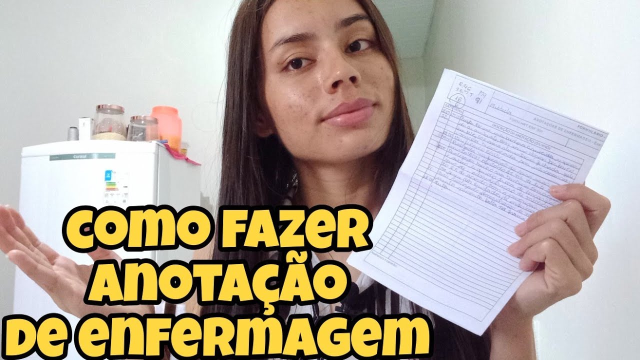 Como Fazer anotação de enfermagem  passa a passo como fazer Anotação de enfermagem dica importante