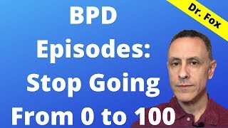 Steps for Self or Loved Ones to Lessen BPD Episodes (aggression, anger, outbursts)