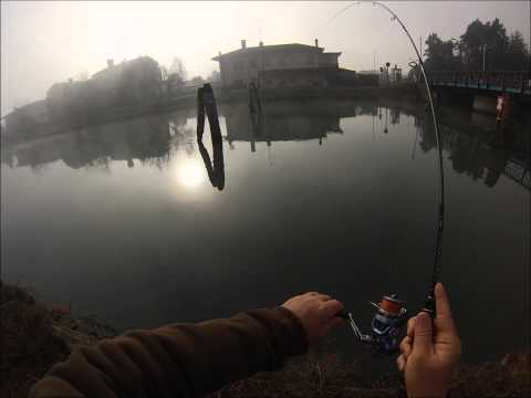 cavedano a light spinning in fiume, lancio lungo e ferrata a 30 metri di distanza.