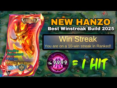 FINALLY!!! NEW WINSTREAK FOR HANZO BEFORE SEASON END!!🔥 (try this new hanzo build)