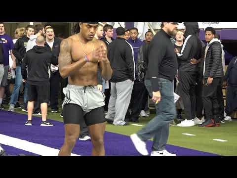 2018 UNI Football Pro Day - Daurice Fountain